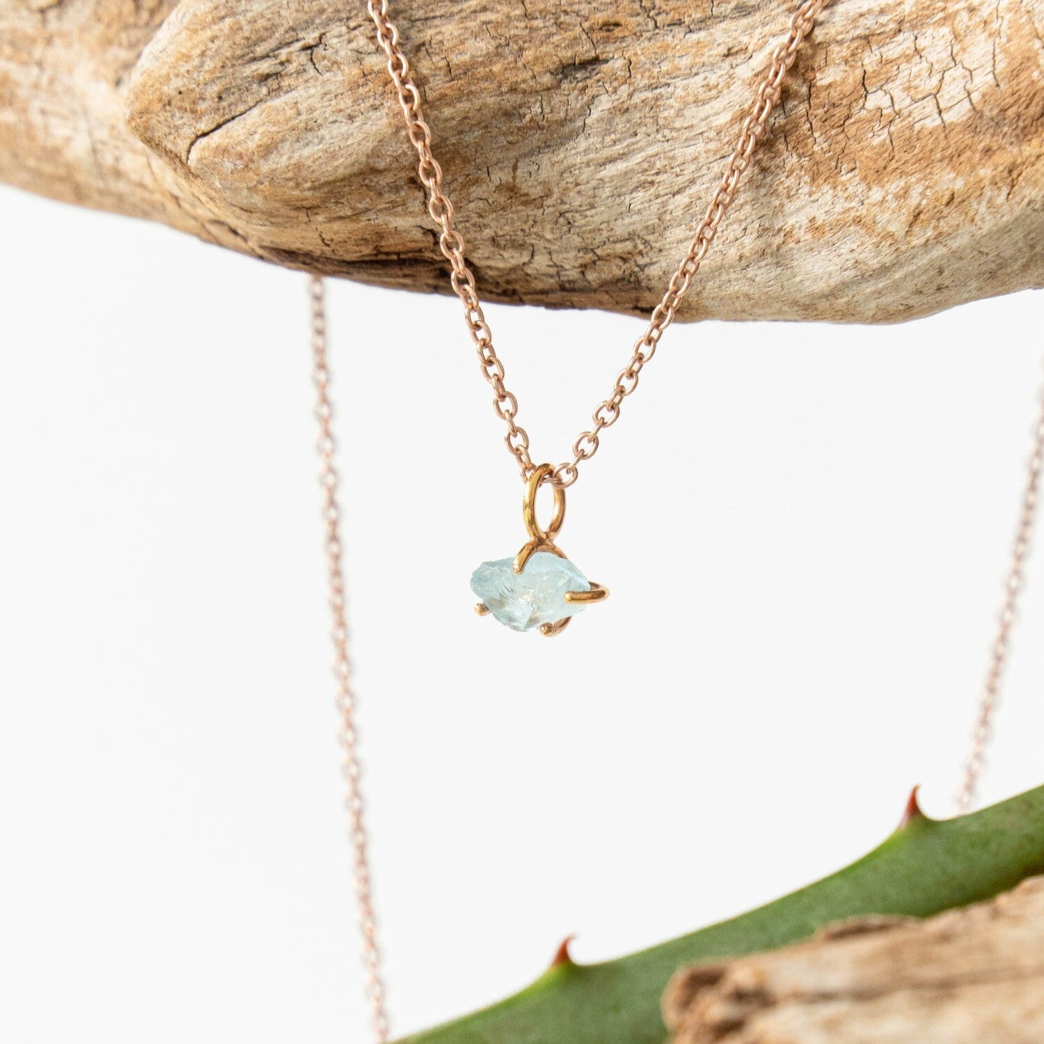 Aquamarine Necklace | S for Sparkle